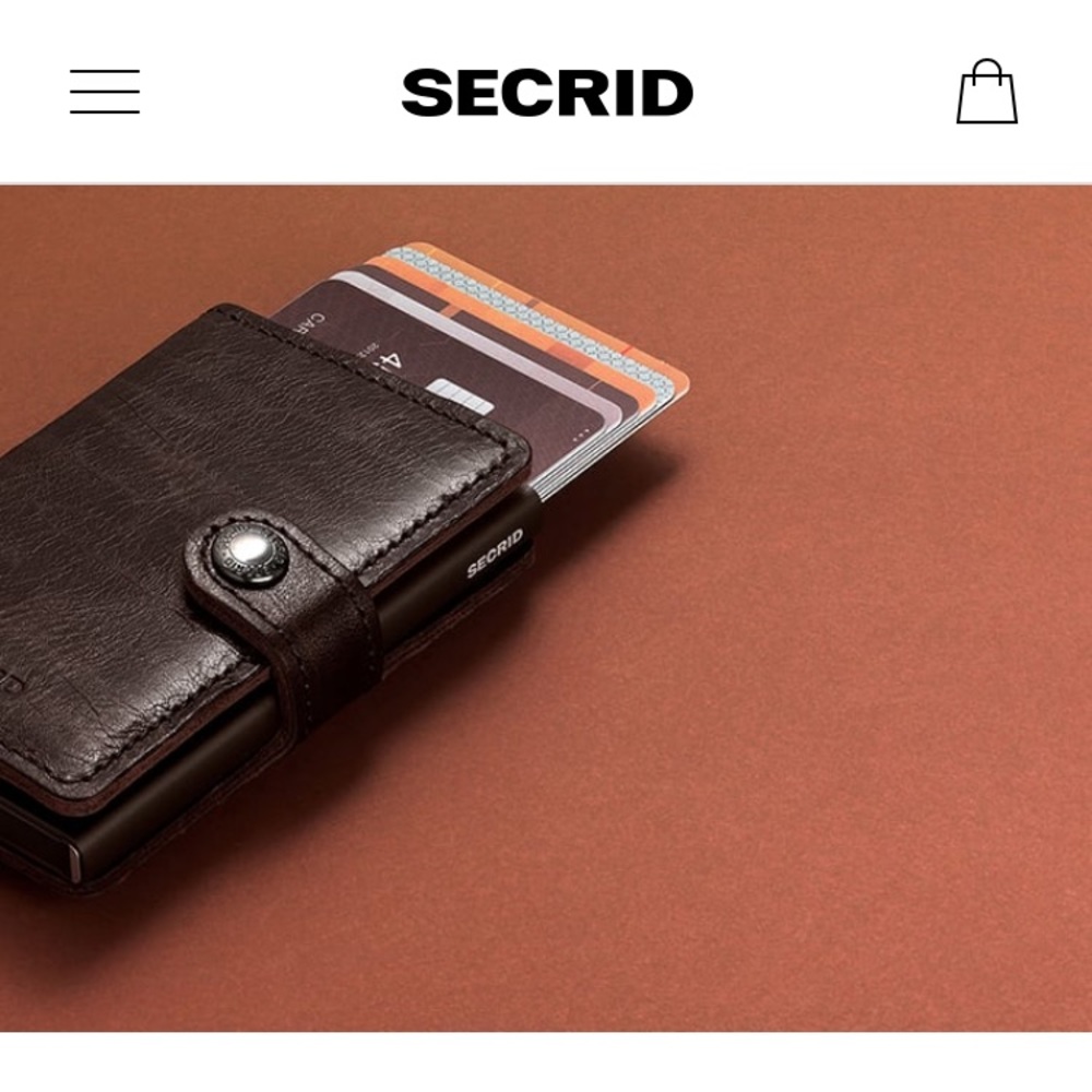 Secrid Teal Mini Wallet from Holland